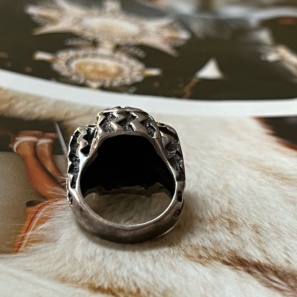 Vintage Diane Malouf Size 6.5 Sterling Silver Ring - Picture 3 of 5